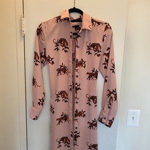 Ann Taylor Leopard Shirt Dress